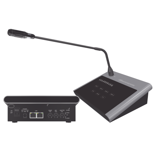 EPCOM PROAUDIO SF-214B Microfono Remoto de 4 Zonas Para Sistema de Voceo | Compatible Con Amplificadores SF4240UC y SF2240UC