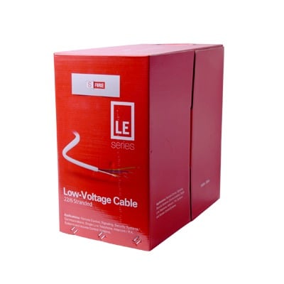 SFIRE SF-22-06-LE Bobina de 305 Metros, Cable de CCA, 6 x 22 AWG, Tipo Aluminio Revestido de Cobre, Aplicaciones en Control de Acceso, Alarmas de Intrusión/Control de Acceso, Automatización, Interfonos y TV Porteros