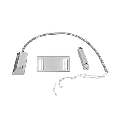 SFIRE SF-3012 Contacto magnético para piso uso rudo con 55cm de cable blindado, GAP 75mm, Placa de montaje de «L».
