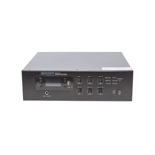EPCOM PROAUDIO SF-B120 Mini Amplificador de Audio Mezclador | 120W RMS | Sistema 70/100V | MP3 | Tuner | Bluetooth | Musica ambiental y Voceo