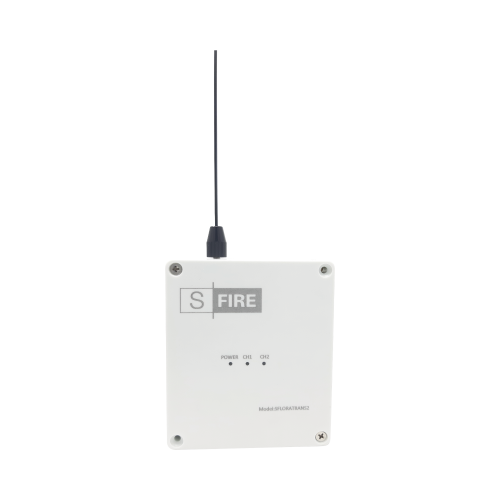 SFIRE SF-LORA-TRANS Transmisor inalámbrico, Entrada de 2 contactos secos NA, Distancia máxima de transmisión 2500 metros (Linea de vista)