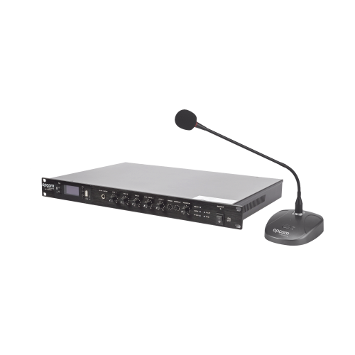 EPCOM PROAUDIO SF120DTB/MIC KIT de Amplificador de 120W Modelo SF120DTB | más Micrófono de Escritorio Modelo SF621A