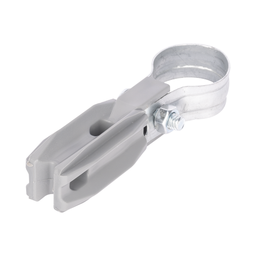 SFIRE SFABRAZADERA1PG Aislador de paso o esquina de color GRIS con abrazadera incluida de 1 Pulgada para uso en poste cerco eléctrico