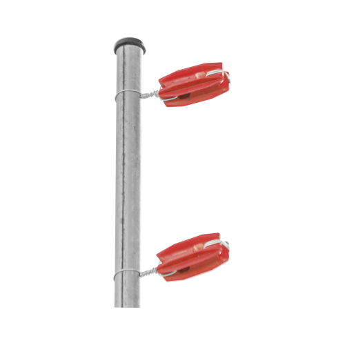 SFIRE SFESQUINEROR Aislador de color Rojo para postes de esquina de alta Resistencia con Anti UV de uso en cercos eléctricos