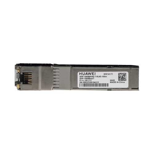 HUAWEI SFP-1000BASET Transceptor de SFP a RJ45, Negociación de 10/100/1000Mbps, Conector RJ45, Distancia de hasta 100m