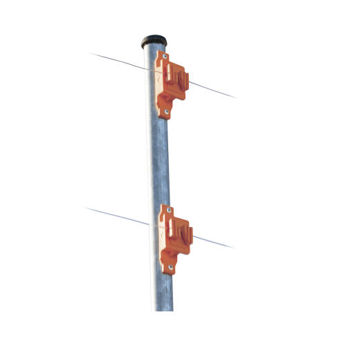 SFIRE SFPASOOR Aislador de Paso color Naranja reforzado para cercos eléctricos, resistente al clima extremoso