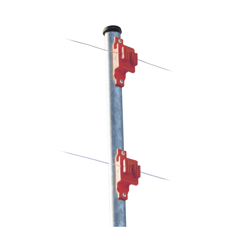 SFIRE SFPASOR Aislador de Paso color Rojo reforzado para cercos eléctricos, resistente al clima extremoso