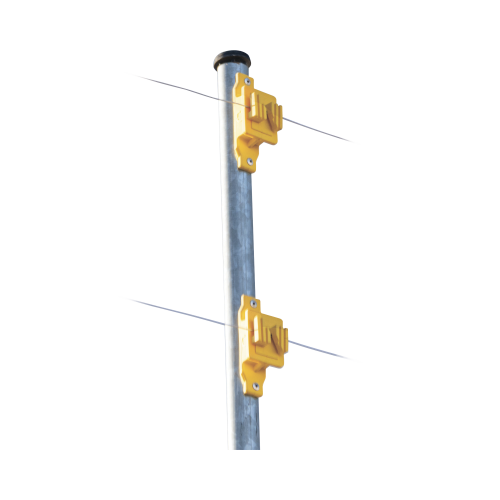 SFIRE SFPASOY Aislador de Paso color Amarillo reforzado para cercos eléctricos, resistente al clima extremoso