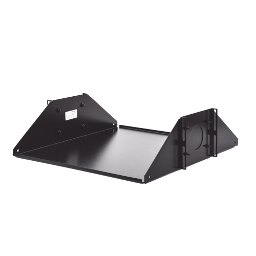SIEMON SH-D19-01 Charola Doble Para Soportar Equipo en Racks de 432 mm de Profundidad, de 19in, 3UR, Color Negro