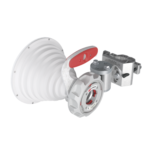 RF ELEMENTS SH30WB Antena Sectorial Simétrica de 30°, 2×2, Rango de Frecuencia Extendido: 4900 – 7125 MHz, Ganancia de 18 dBi, Lista para Adaptadores Twistport, Protección IP65