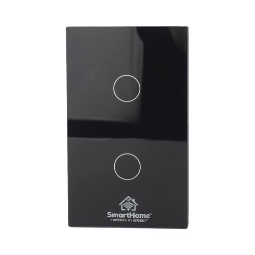 SMARTHOME BY EPCOM SHS212Z (ZigBee) Apagador switch inalámbrico ZigBee, control de 2 regresos de carga, 110V