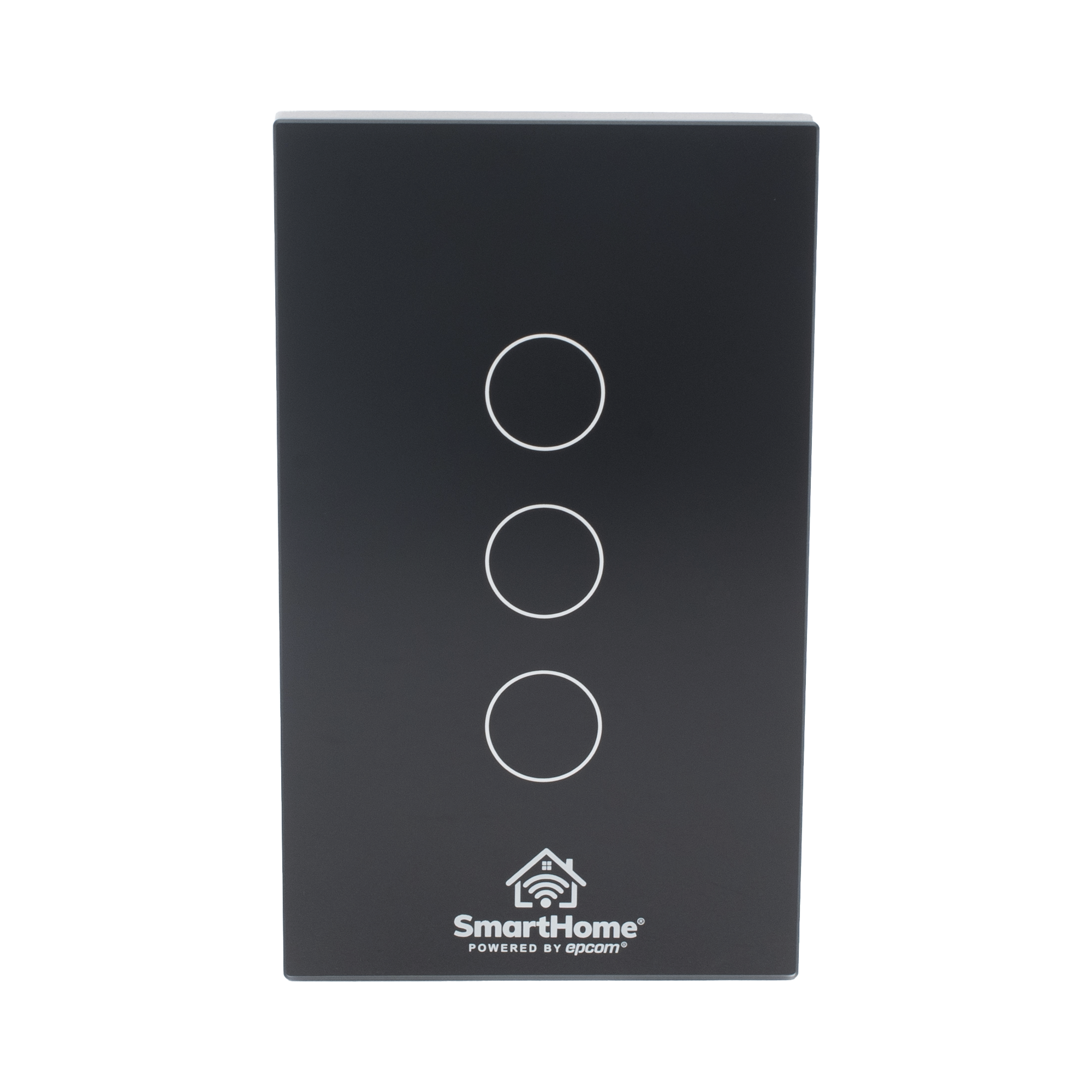 SMARTHOME BY EPCOM SHS413W (Wifi) Apagador switch inalámbrico WIFI, control de 3 regresos de carga, 110V