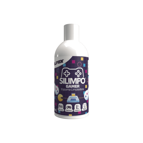 SILIMEX SILIMPO-GAMER Silimpo Gamer La Espuma de Limpieza con Protección UV, Efecto Anti-Estático y Aroma a Chicle para tus Dispositivos Gaming.