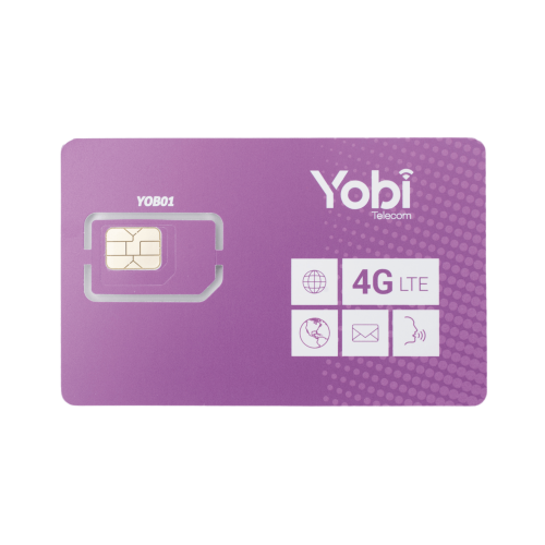 YOBI SIM5GBYOBI SIM Yobi para dispositivos móviles 3G/4G con recarga de 5GB cada mes durante 1 año de servicio (solo datos)