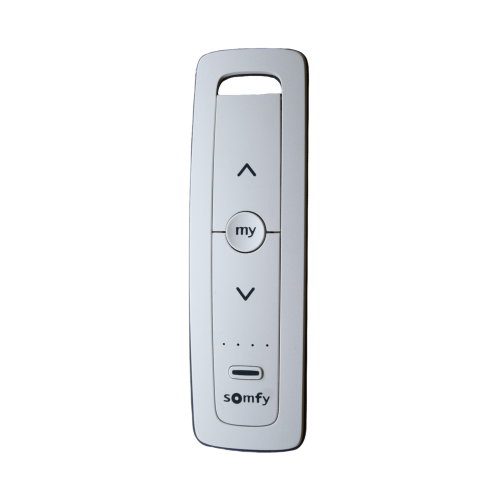 SOMFY SITUO5RTSPURE Control remoto 5 canales para motores de persiana Somfy con señal inalámbrica, instrucciones: sube, baja y detener, con posición favorita programada.
