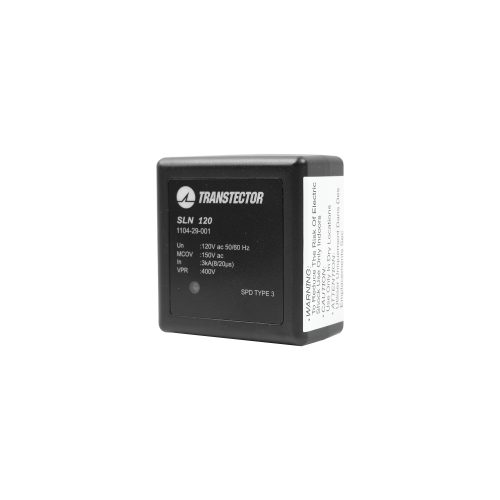 TRANSTECTOR SLN-120 Protector Contra Descargas Eléctricas Para 120 Vac de Clavija 5-15R Convencional de Tecnología SASD Diodo Avalancha de Silicio