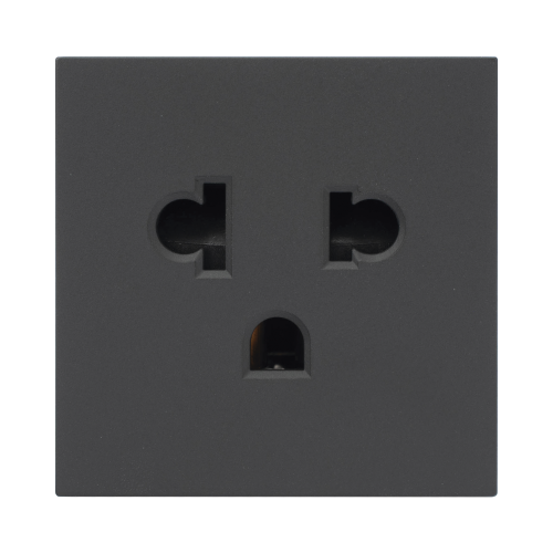 SIMON SM-TCEA-G Módulo Color Grafito para Tomacorriente Euroamericano, (K439/14)