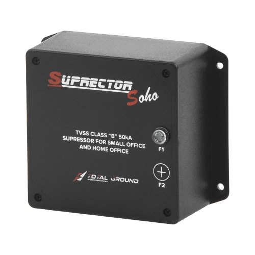 TOTAL GROUND SOHO1F Supresor de Trasientes Clase B para Aplicaciones Residenciales, 1 Fase, 3 Hilos, 120 Vca.