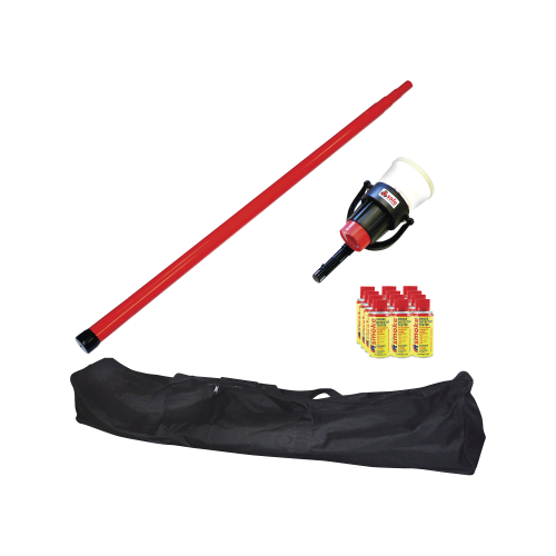 SDI SOLO-809-KIT Kit De Prueba De Detectores De Humo, Incluye Pértiga Telescópica SOLO-100 4.6m, Dispensador SOLO-330 4″, 12 Latas De Humo M8 y Bolsa De Transporte SOLO-604