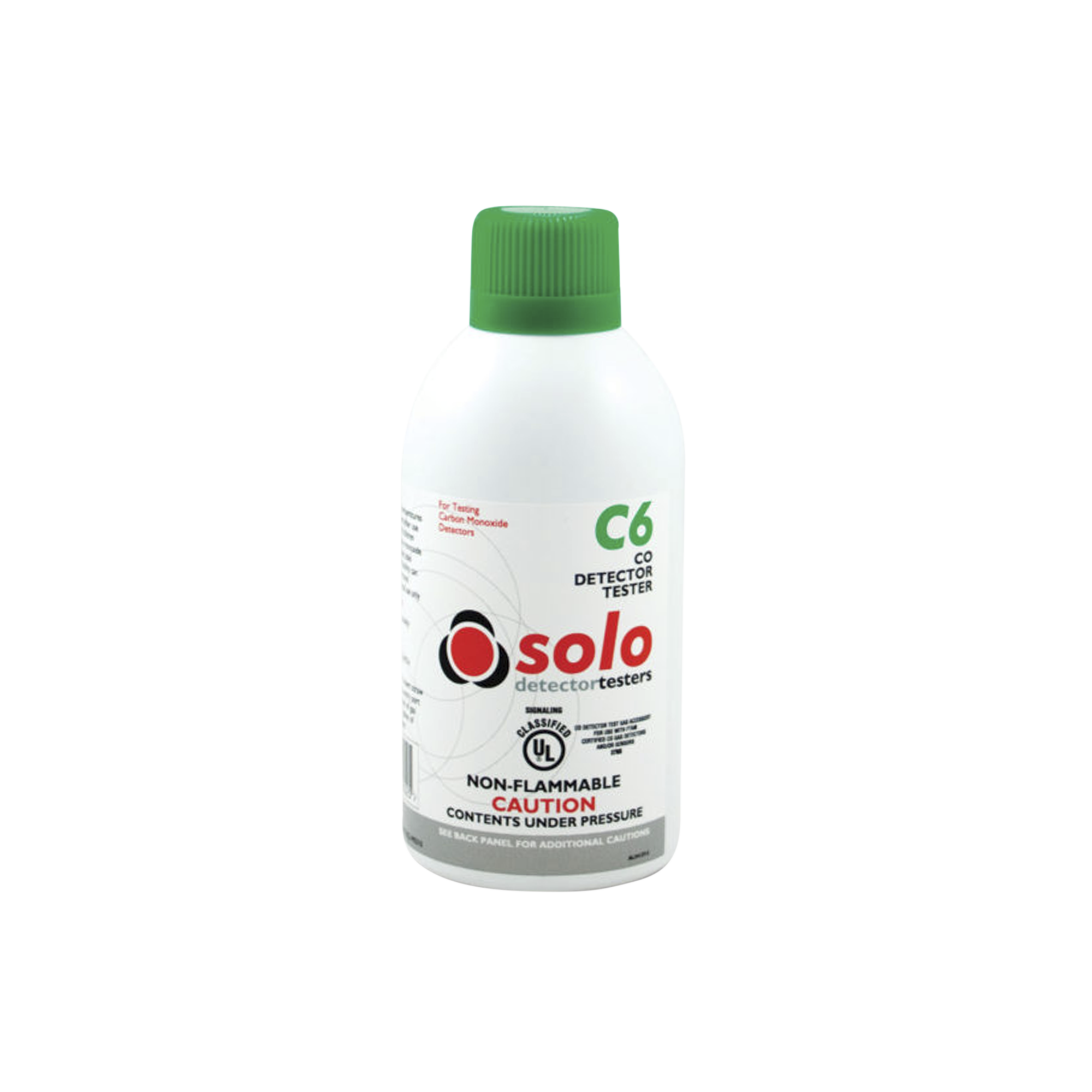 SDI SOLO-C6 Lata De Gas De Monóxido De Carbono (CO) Genuino Para Prueba De Detectores De CO, Uso Manual o En Dispensadores SOLO-330/SOLO-332, Listado UL