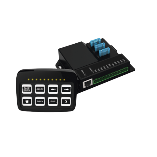 SIGNALPRO SP03 Controlador Universal de 8 interruptores, 12-24 Vcd con Montaje Fijo y de Succión
