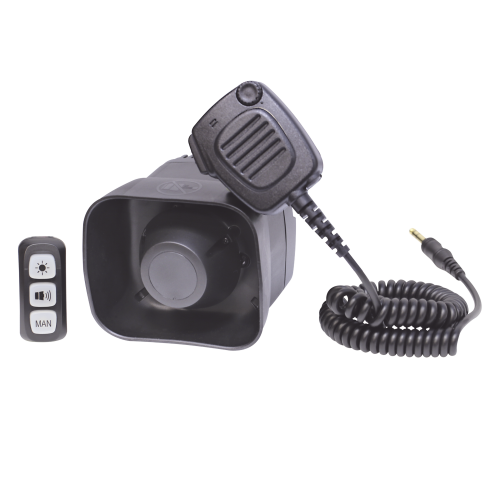 SIGNALPRO SP32 Sirena/Bocina Compacta Para Motocicleta de 30 Watts, Incluye Controlador y Microfono