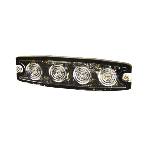 SIGNALPRO SPL4A Luz Auxiliar de 4 LED, ámbar, SAE Clase I, Lente transparente