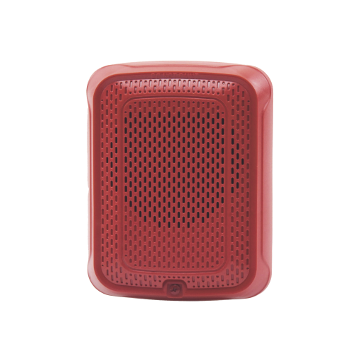 SYSTEM SENSOR SPR-L Bocina para Montaje en Pared, Color Rojo, Nuevo Diseño Moderno y Elegante y Menor Consumo de Corriente