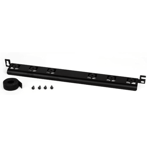 PANDUIT SRBM19BLY Barra para Aliviar Tensión o Peso Atrás de Patch Panel, Para Administración de 72 Cables, Color Negro