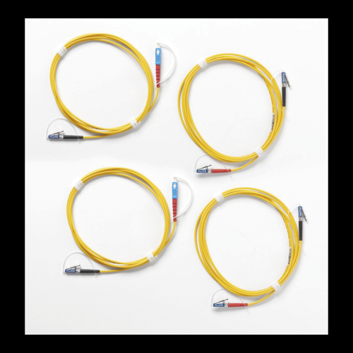 FLUKE NETWORKS SRC-9-SCLC-KIT-M Kit de Cables de Referencia de Comprobación Monomodo CertiFiber® Pro, Para Fibras con Conectores LC (2 SC/LC Metálico, 2 LC/LC Metálico), de 2 Metros
