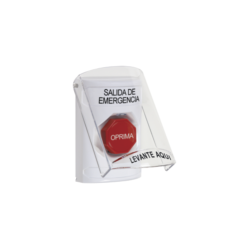 STI SS23A2EX-ES Botón Multipropósito, Texto Salida De Emergencia, Llave para Restablecer, Bocina Integrada De Alarma, Tapa De Policarbonato, 2 Relevadores forma C, Interior