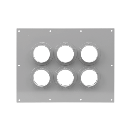 SYSCOM TOWERS STEP423 Placa Pasamuro Con Capacidad de 6 Botas de 4″