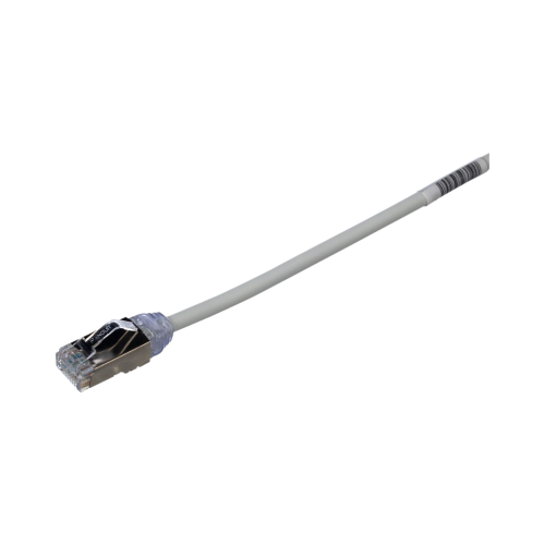 PANDUIT STP28X1MIG Patch Cord Cat6A, Diametro Reducido 28 AWG, Blindado S/FTP, CM/LS0H, 1 m, Color Gris