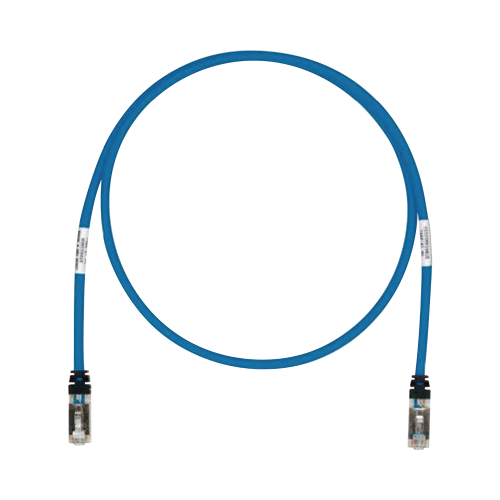 PANDUIT STP6X3BU Patch Cord Cat6A, Blindado S/FTP, CM/LS0H, 3ft, Color Azul