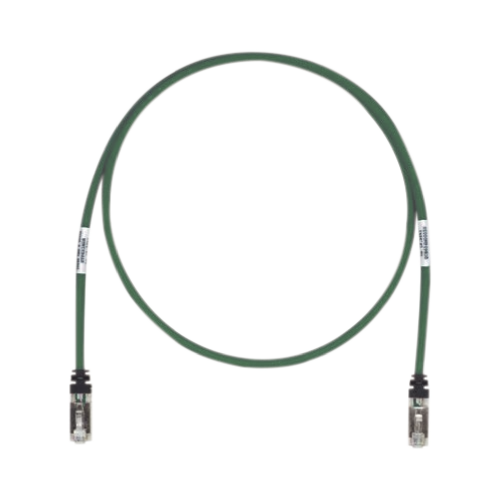 PANDUIT STP6X7GR Patch Cord Cat6A, Blindado S/FTP, CM/LS0H, 7ft, Color Verde
