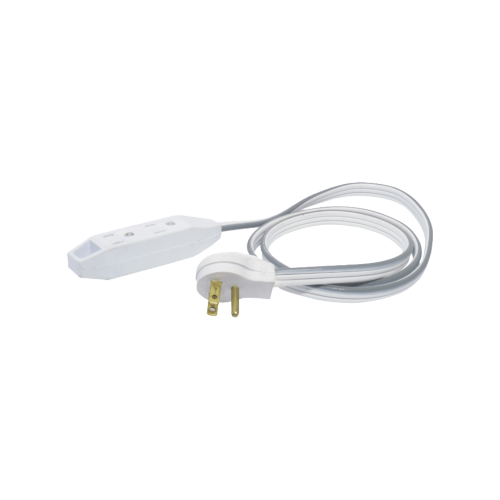 SURTEK SYS-136051 Extension electrica plana de 1 metro con clavija aterrizada.