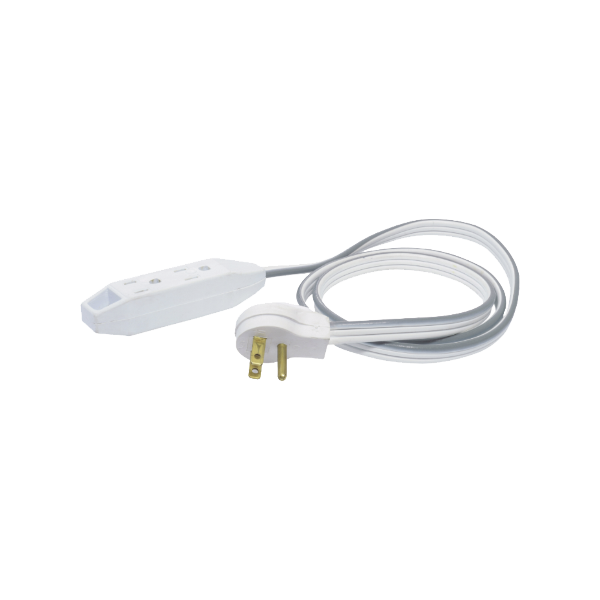 SURTEK SYS-136051 Extension electrica plana de 1 metro con clavija aterrizada.
