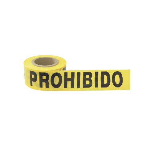 SURTEK SYS-137299 Cinta para barricada «PROHIBIDO EL PASO» de 100 m y ancho de 3″.