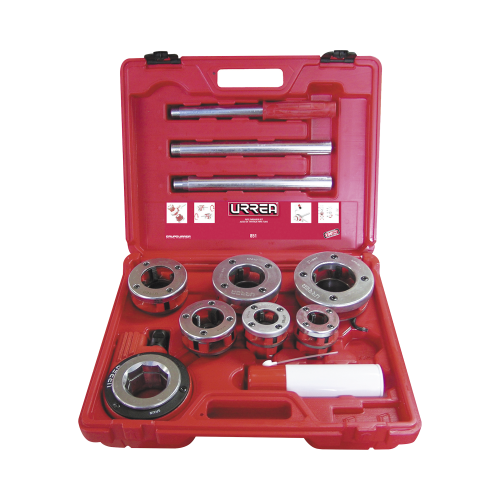 URREA SYS-851 Juego de Tarraja de dados para tubo 1/2″ – 2″ NPT 9 piezas