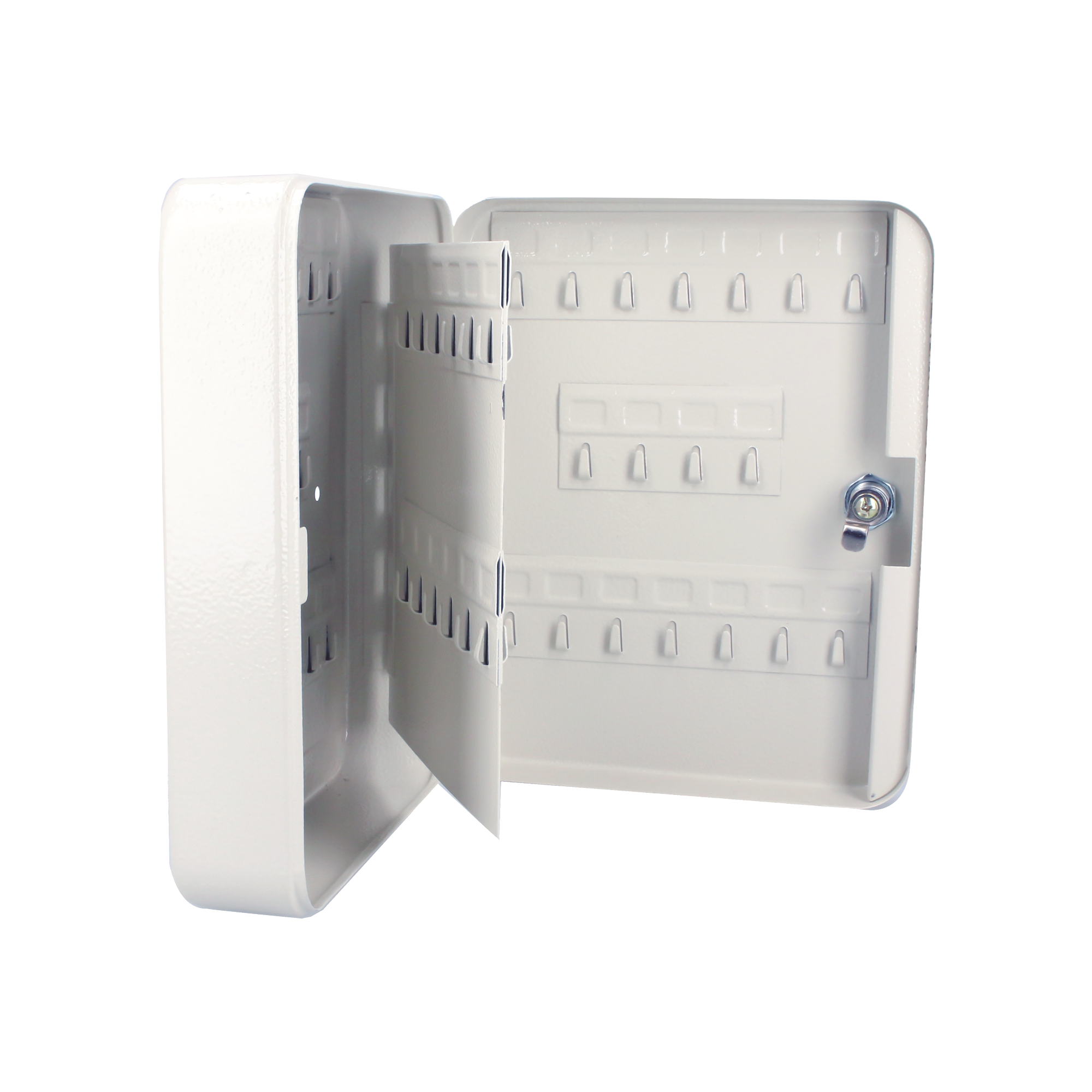 LOCK SYS-CLL-36 Caja para llaves con capacidad para 36 llaves/ Medidas 160 x 200 x 75 mm (ancho x alto x profundidad)/Fabricada en acero/ Cerradura con llave.