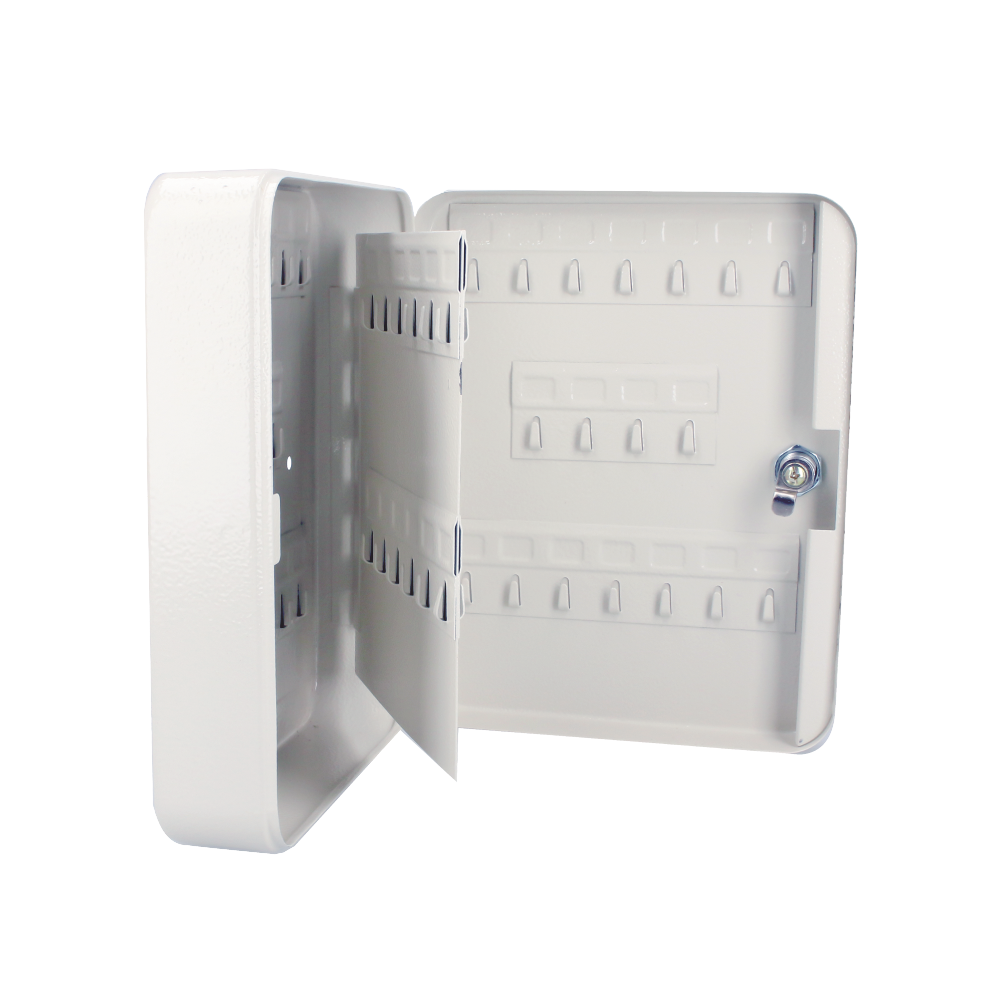 LOCK SYS-CLL-60 Caja para llaves con capacidad para 60 llaves/ Medidas 200 x 250 x 75 mm (ancho x alto x profundidad)/ Fabricada en acero/ Cerradura con llave.