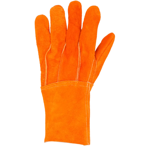 SURTEK SYS-GCAL Guantes de Carnaza Largo/ Refuerzo en Palma, Resistente a Abrasión y Temperaturas Moderadas.