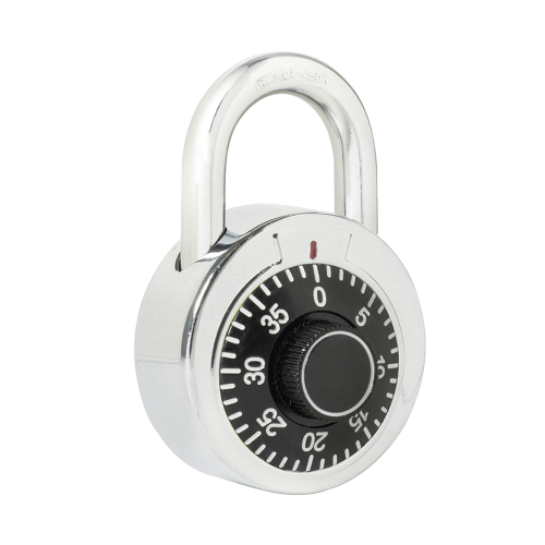 LOCK SYS-L26S50NGB Candado de Combinación, Medida 50 mm/ Nivel de Seguridad 3, Combinación de Disco, Color Negro.