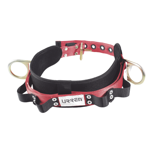 URREA SYS-USC01M Cinturón para liniero, talla 40, con bandas para porta herramientas y dos anillos tipo D.
