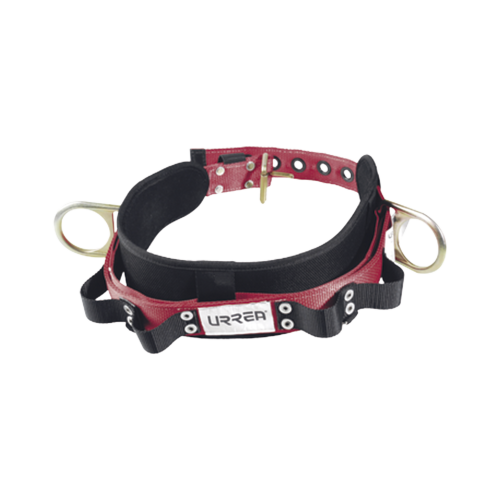 URREA SYSUSC01C Cinturón para liniero, talla 36, con bandas para porta herramientas y dos anillos tipo D.