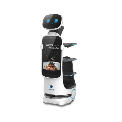 ROBOT AUTÓNOMO T10LS PARA SERVICIO DE MESEROS UBICADO POR SLAM (LÁSER) / MEJORA EL SERVICIO AL CLIENTE / SOPORTA 10 KGS POR CHAROLA / IDEAL PARA RESTAURANTES, CAFETERÍAS, HOSPITALES, SALONES DE EVENTOS, ETC...
