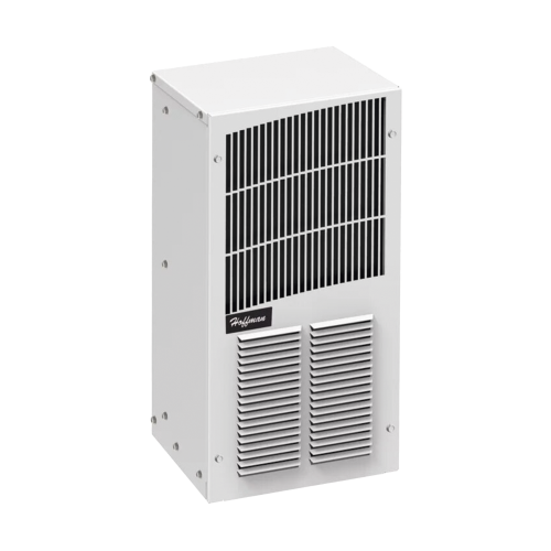 HOFFMAN T200216G100 Aire Acondicionado Compacto Para Exterior, Uso en Gabinetes de Telecomunicaciones de Grado Industrial, Frío T20, 2000 BTU, 115 Vca, de Acero, Color Gris