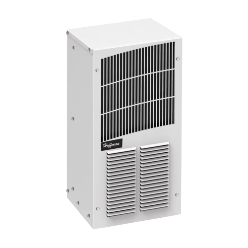 HOFFMAN T200216G150 Aire Acondicionado Compacto Para Exterior, Uso en Gabinetes de Telecomunicaciones de Grado Industrial, Frío/Calor T20, 2000 BTU, 115 Vca, de Acero, Color Gris