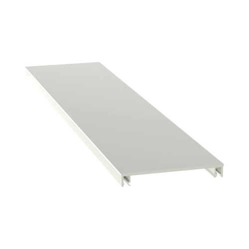 PANDUIT T70CIW8 Cubierta para canaleta T-70, de PVC rígido, 70.1 x 9.1 x 2400 mm, Color Blanco Mate