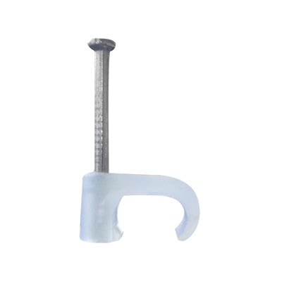 THORSMAN TC-3X5 Grapa para cable plano de 3mm color transparente (100pzs)